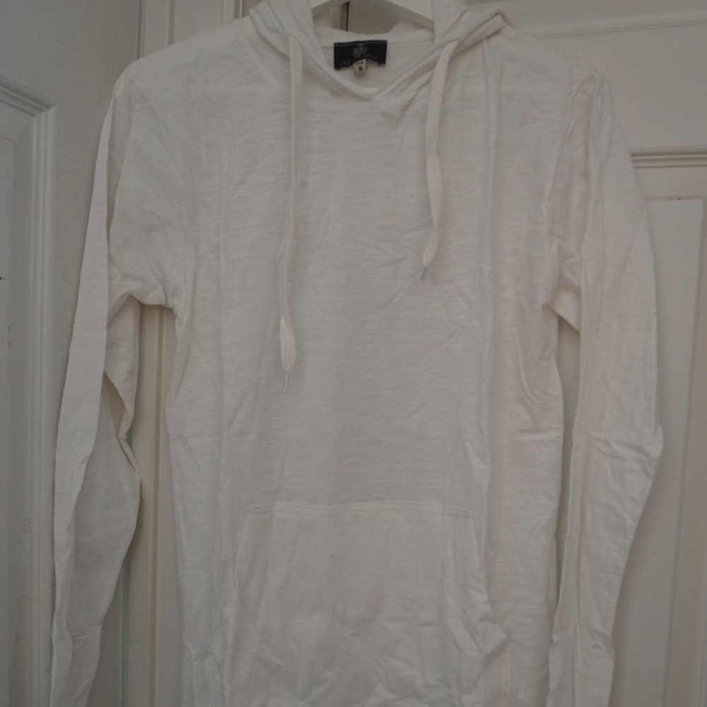 White tee shirt hoodie